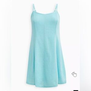 Torrid NWT Midi Pucker Woven Trapeze Dress